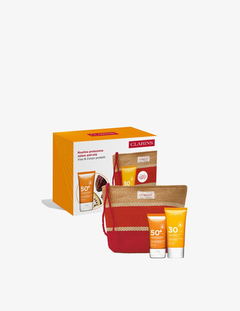 rinascente Clarins Routine protezione solare anti-età