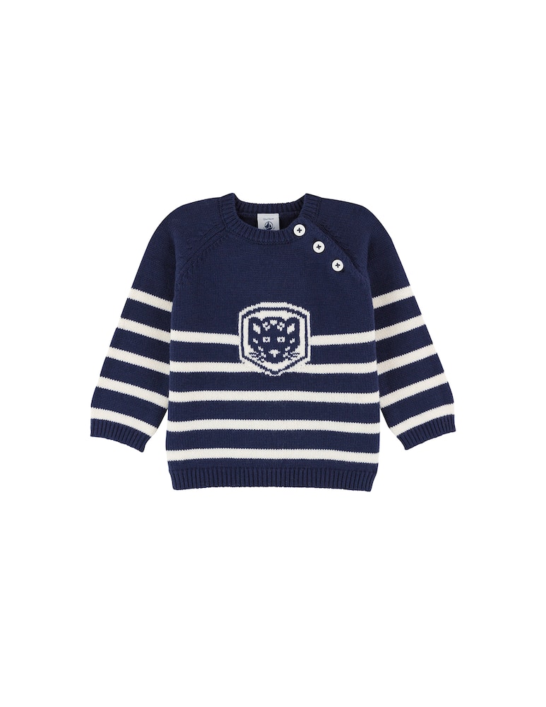 Petit Bateau Cotton wool roundneck sweater - picture 1 Petit Bateau Cotton wool roundneck sweater - picture 1