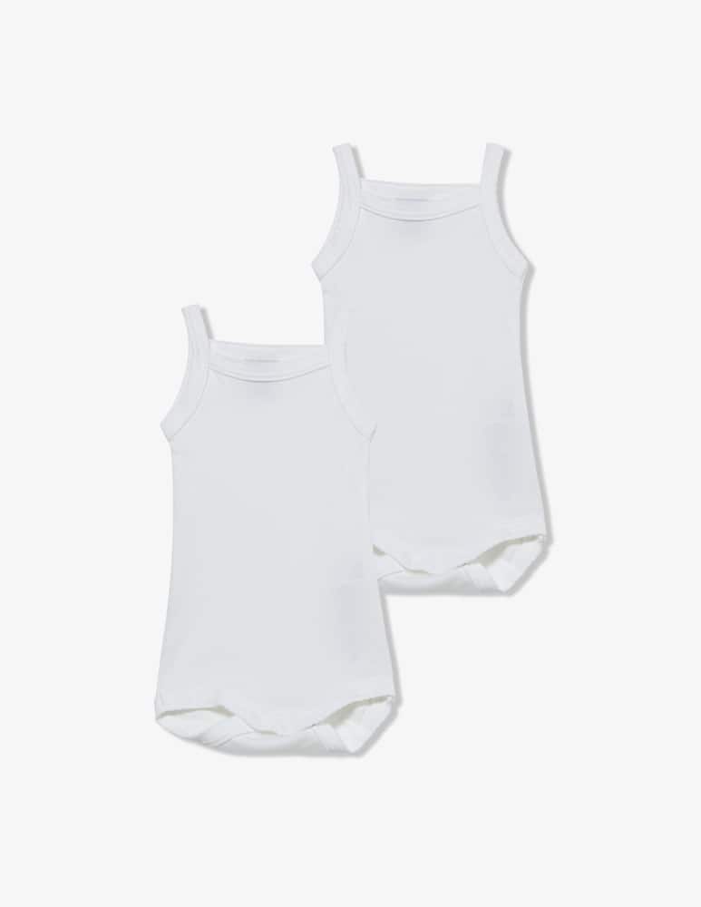 Petit Bateau Body a bretelle pack 2 - immagine 1 Petit Bateau Body a bretelle pack 2 - immagine 1