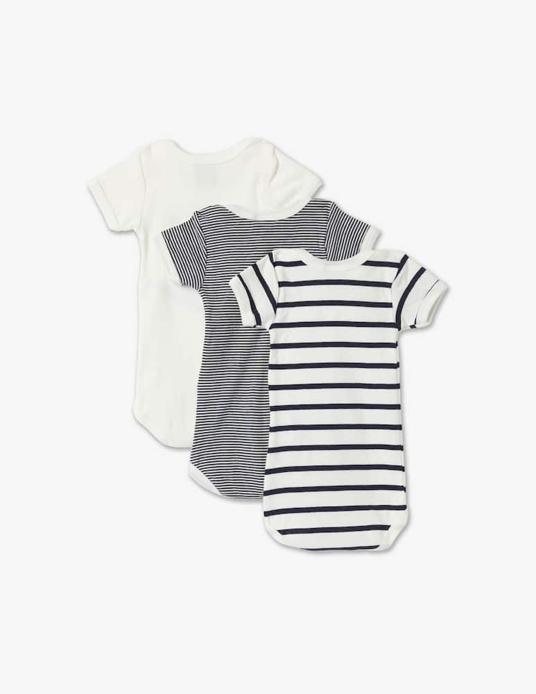 Petit Bateau 3 body a maniche corte - immagine 3 Petit Bateau 3 body a maniche corte - immagine 3