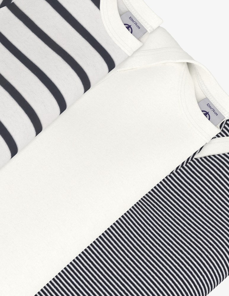 Petit Bateau Pack 3 body a maniche corte - immagine 4 Petit Bateau Pack 3 body a maniche corte - immagine 4