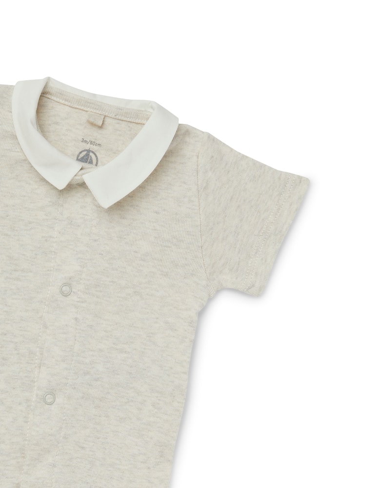 rinascente Petit Bateau Short sleeve bodyuit - Grigio