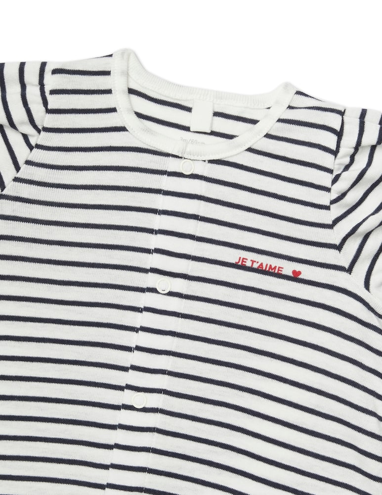 rinascente Petit Bateau Combicou bodysuit - Bianco