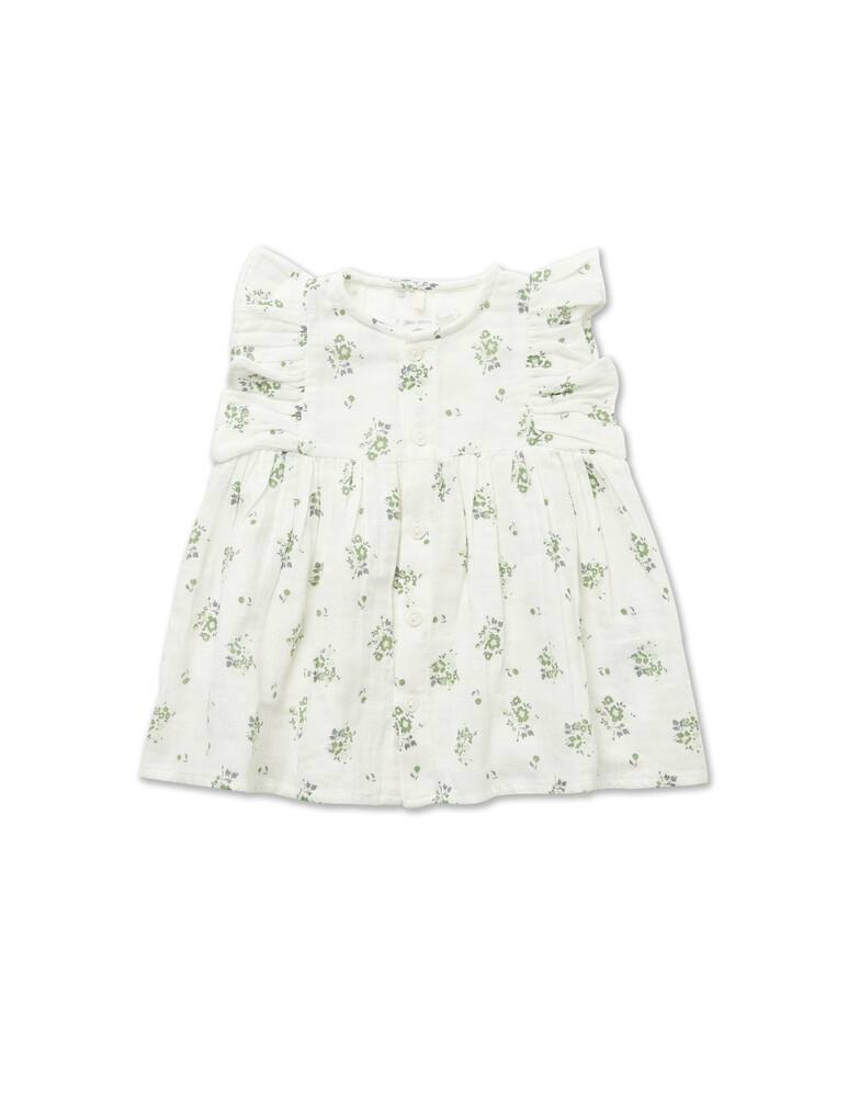 Petit Bateau Short sleeve robespierre dress - Multicolor - picture 1 Petit Bateau Short sleeve robespierre dress - Multicolor - picture 1