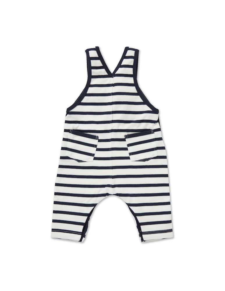 Petit Bateau Completo baby salopette - Nero - immagine 3