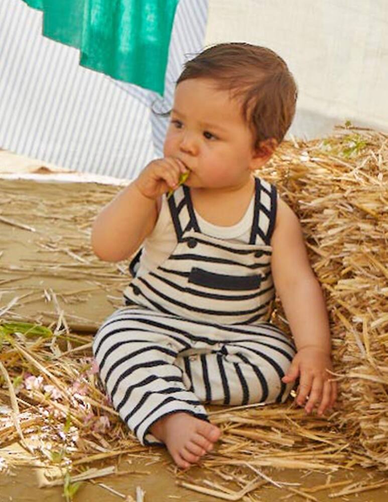 Petit Bateau Completo baby salopette - Nero - immagine 4