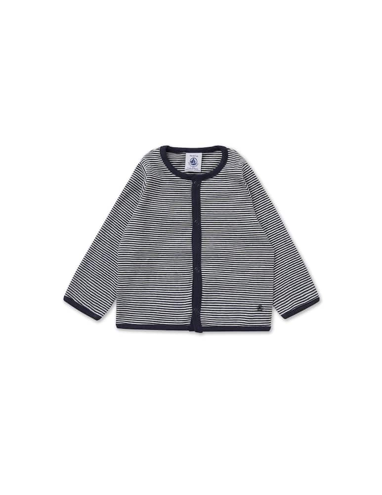 Petit Bateau Cardigan in cotone - Blu - immagine 1 Petit Bateau Cardigan in cotone - Blu - immagine 1