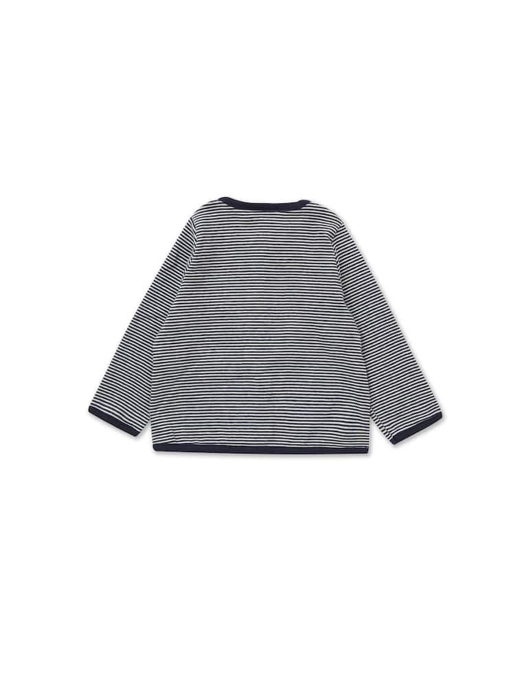 Petit Bateau Cardigan in cotone - Blu - immagine 3 Petit Bateau Cardigan in cotone - Blu - immagine 3