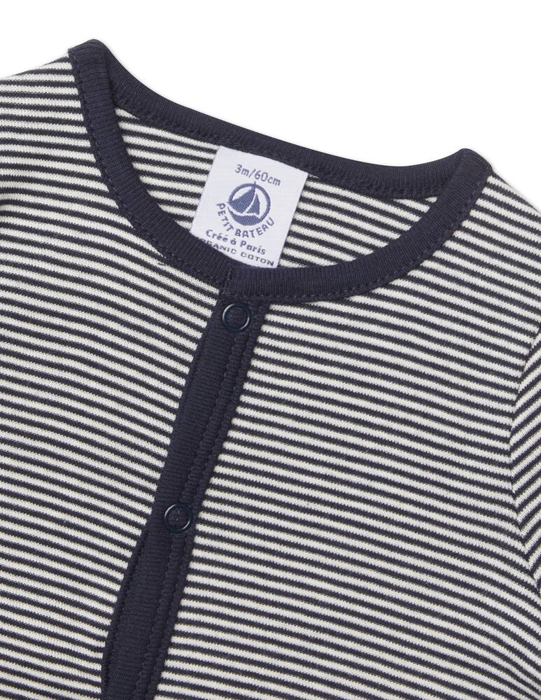 Petit Bateau Cardigan in cotone - Blu - immagine 5 Petit Bateau Cardigan in cotone - Blu - immagine 5