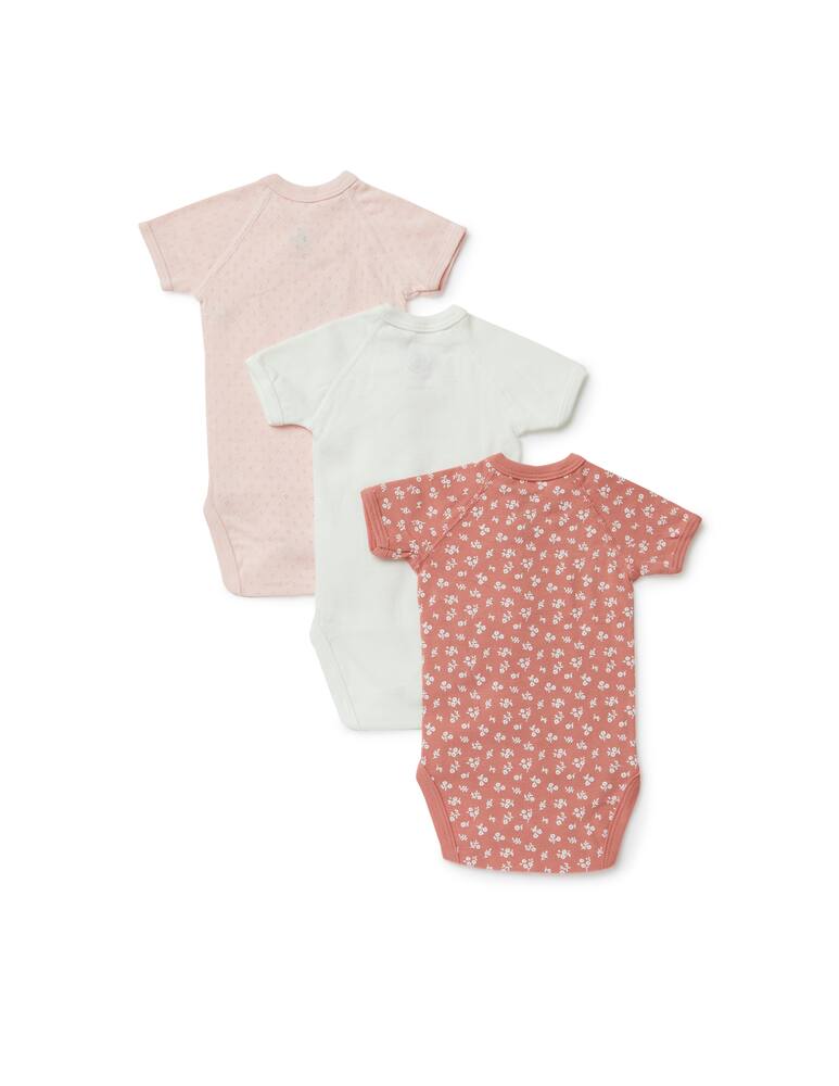 rinascente Petit Bateau Pack set 3 bodysuit - Rosa