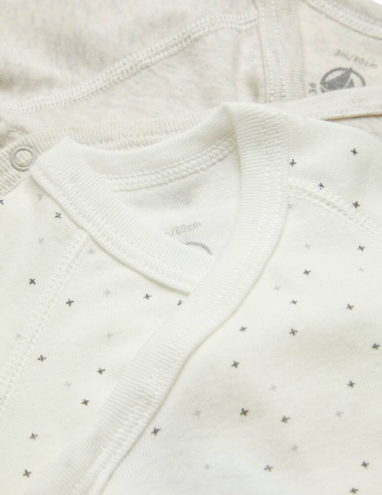 rinascente Petit Bateau Set 3 completi bodysuit - Bianco