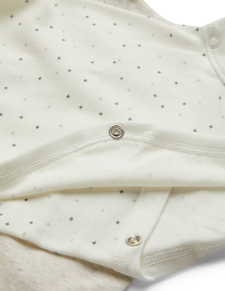 rinascente Petit Bateau Set 3 completi bodysuit - Bianco