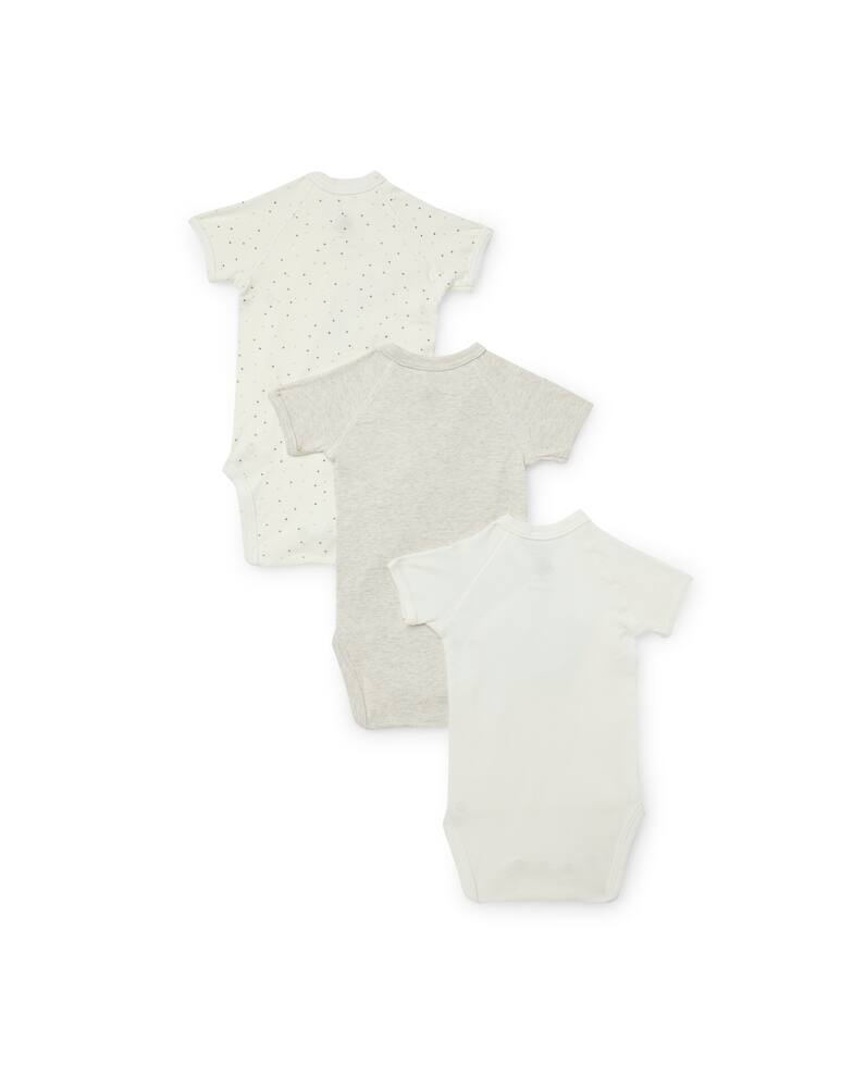 rinascente Petit Bateau Set 3 completi bodysuit - Bianco