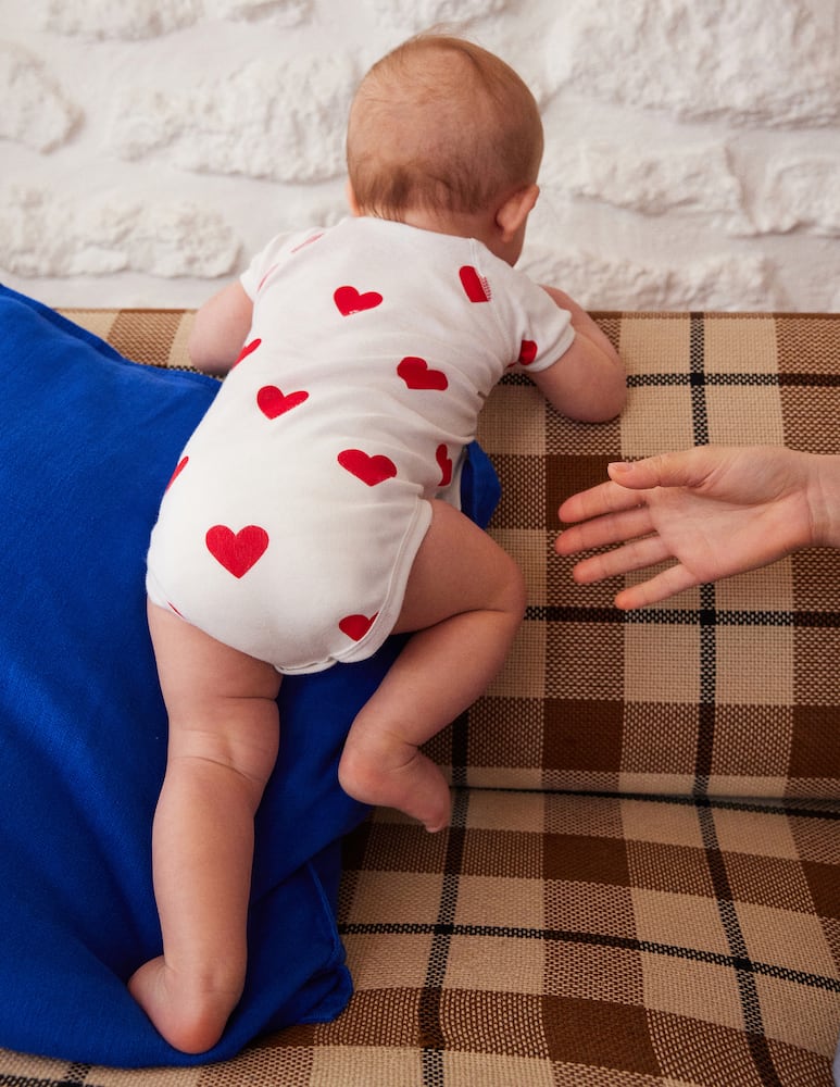rinascente Petit Bateau Heart-print bodysuits set 3