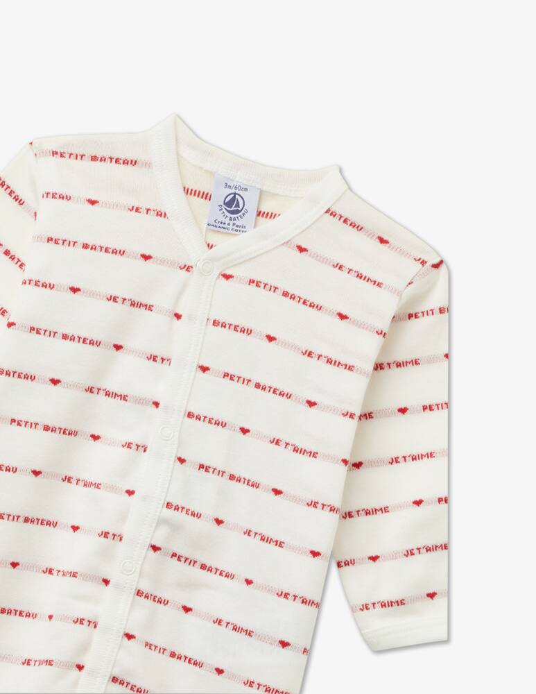 rinascente Petit Bateau Tutina in cotone je t'aime - Multicolor