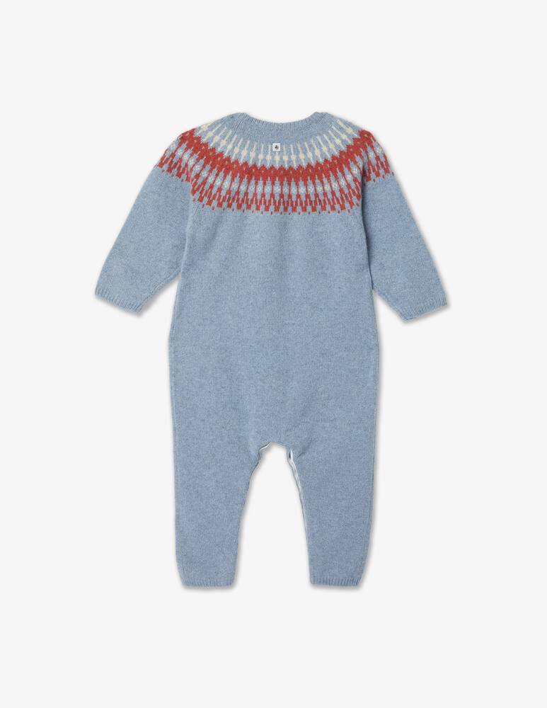 rinascente Petit Bateau Wool blend onesie - Light blue