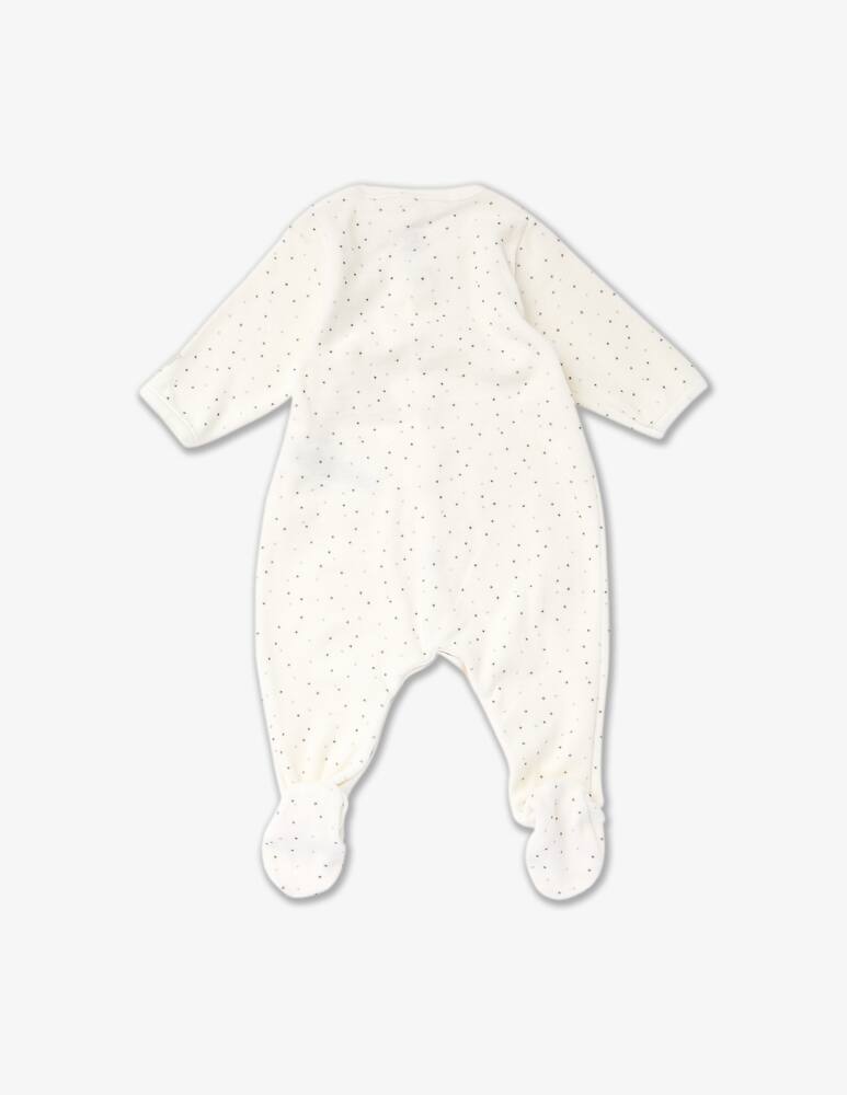 rinascente Petit Bateau Cotton sleepsuite - White