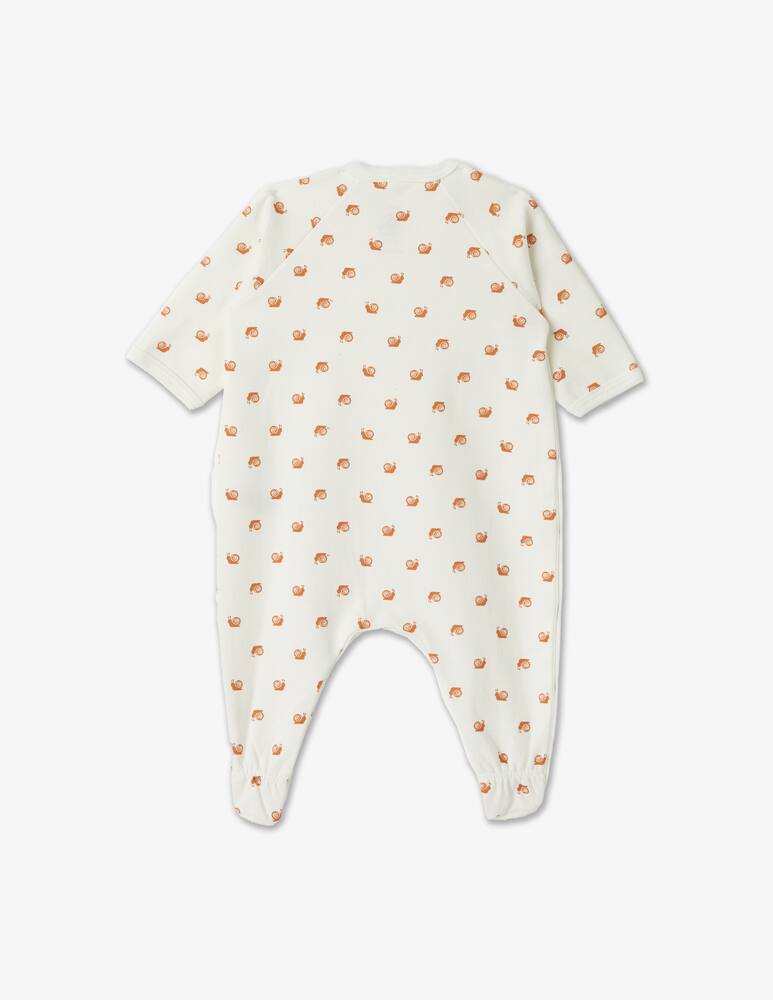 rinascente Petit Bateau Cotton sleepsuite - White