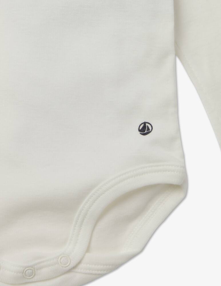 rinascente Petit Bateau Long sleeved cotton bodysuit - White