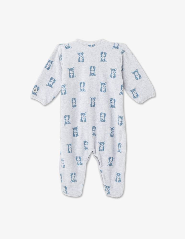 Petit Bateau Cotton onesie pajama - Light blue - picture 3 Petit Bateau Cotton onesie pajama - Light blue - picture 3