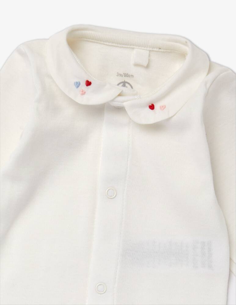 rinascente Petit Bateau Body a manica lunga in cotone - Bianco