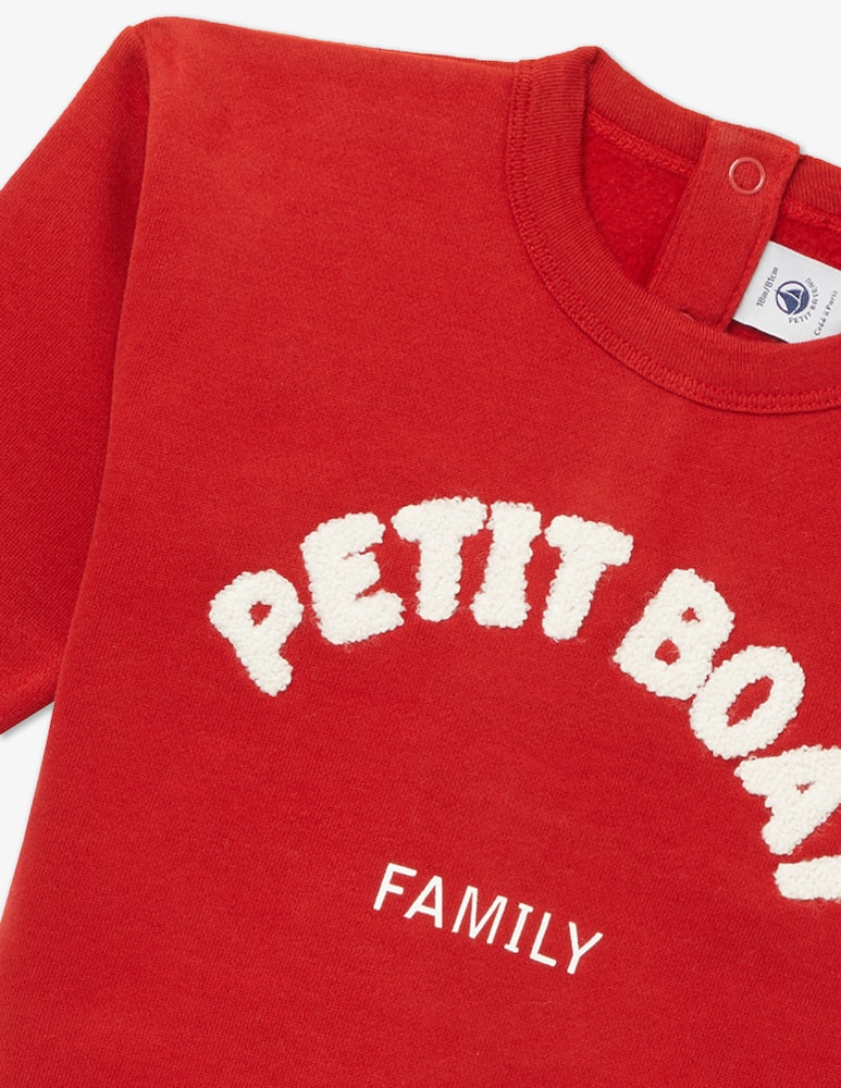 Petit Bateau Cotton sweatshirt - Red - picture 2 Petit Bateau Cotton sweatshirt - Red - picture 2