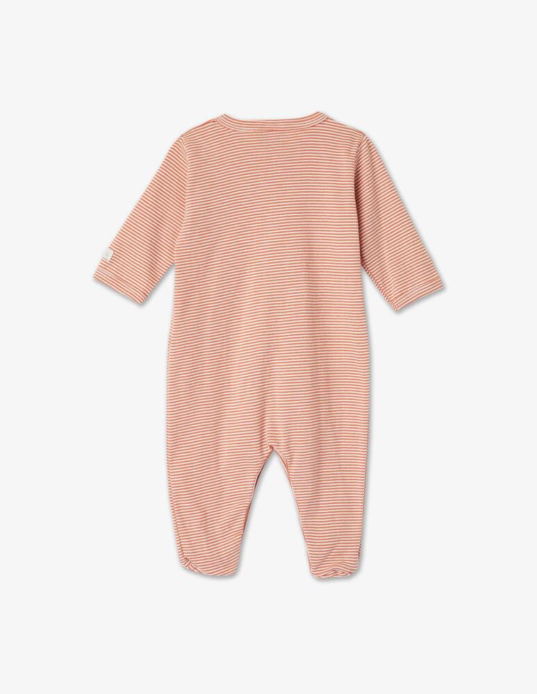 Petit Bateau Tutina pigiama in cotone - Rosso - immagine 3 Petit Bateau Tutina pigiama in cotone - Rosso - immagine 3