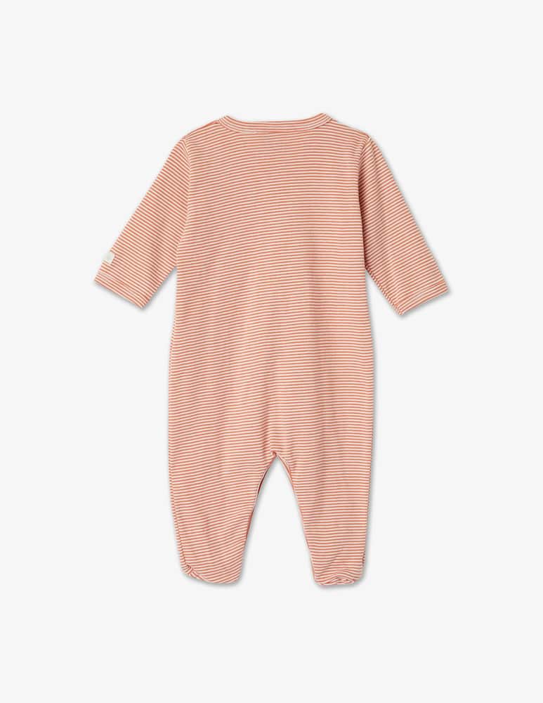 rinascente Petit Bateau Cotton pajama onesie - Red