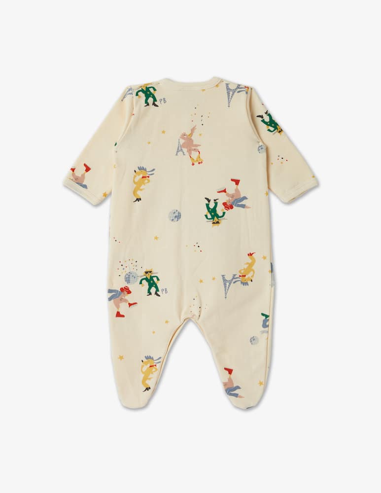rinascente Petit Bateau Dors bien cotton onesie - Beige