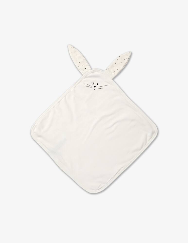 rinascente Petit Bateau Baby bathrobe in organic cotton - White