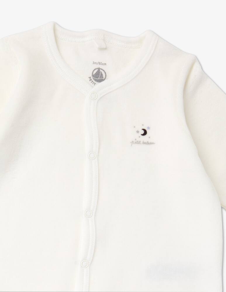 rinascente Petit Bateau 2 tutine in cotone dors bien - Bianco