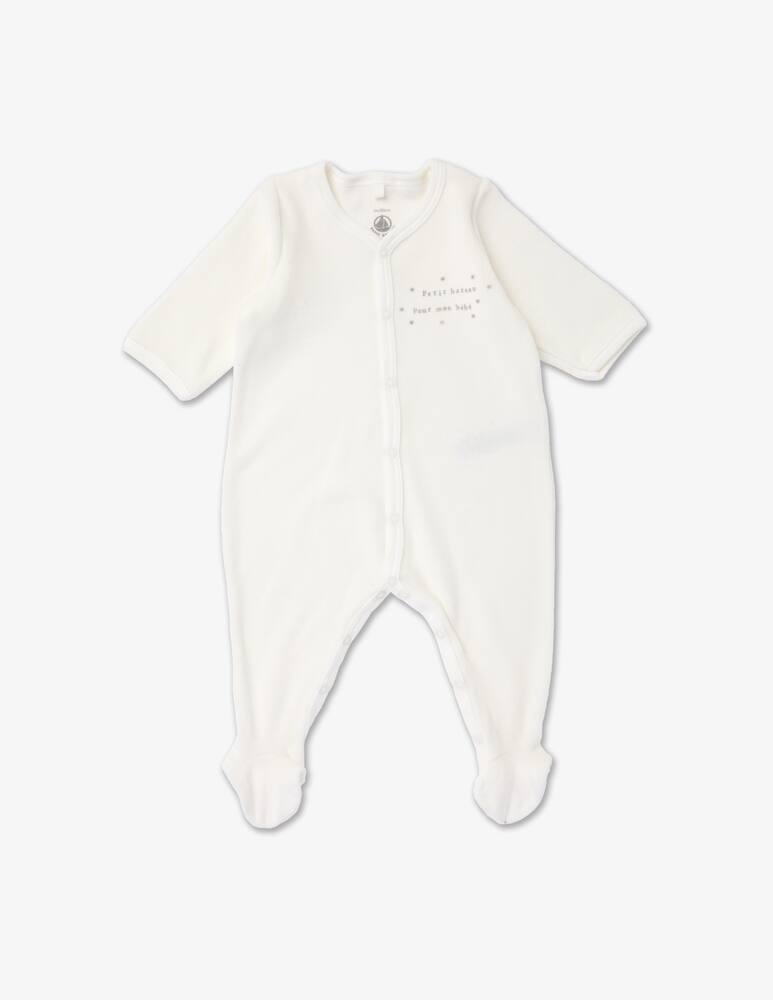 rinascente Petit Bateau 2 tutine in cotone dors bien - Bianco