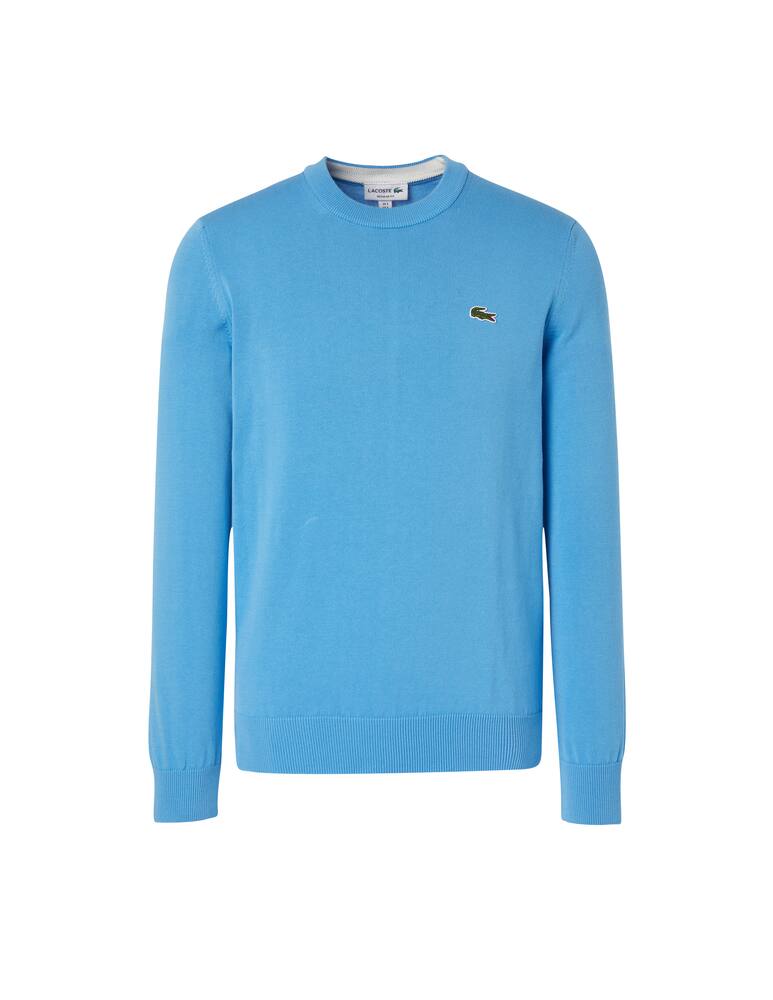 rinascente Lacoste Maglia girocollo basic ctn - azzurro