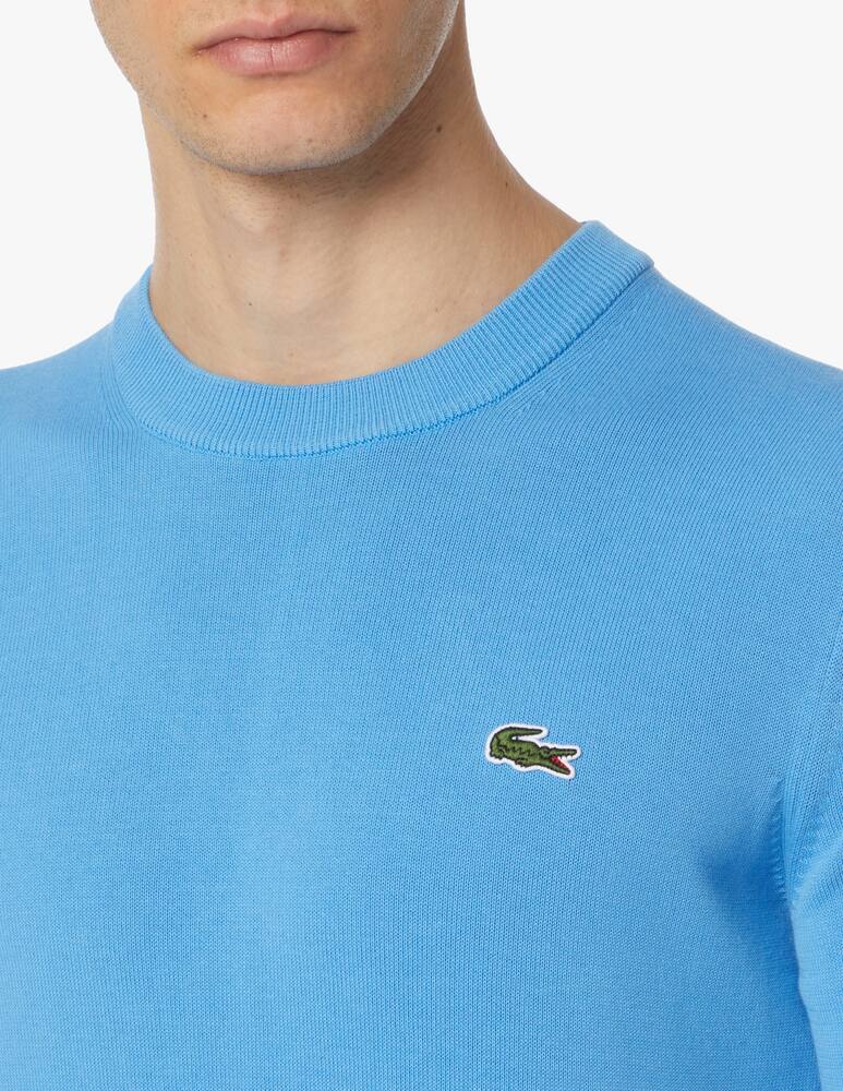 rinascente Lacoste Maglia girocollo basic ctn - azzurro