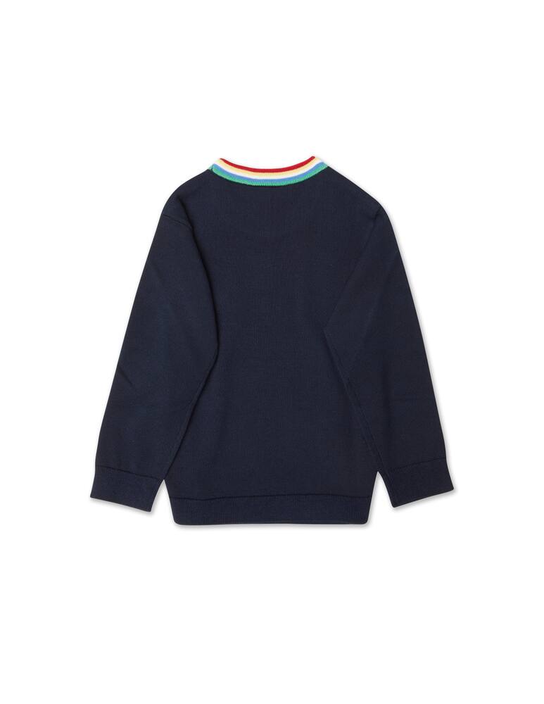 rinascente Lacoste Cotton roundnenck sweater - blue