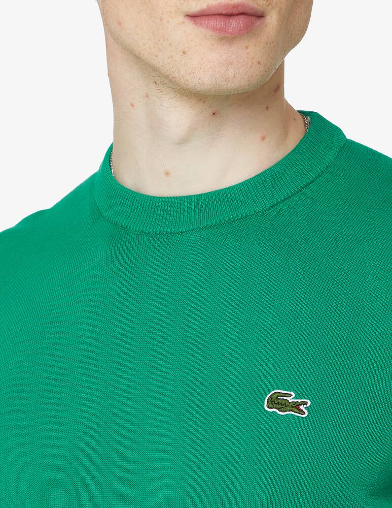 rinascente Lacoste Basic cotton roundneck sweater - green