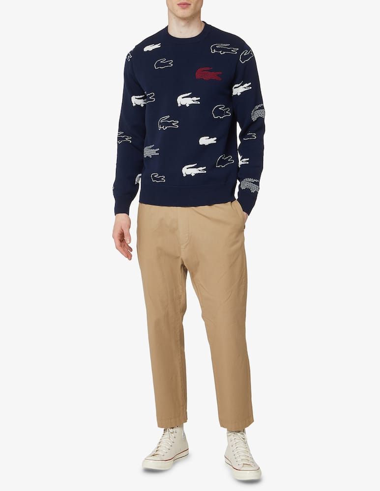 rinascente Lacoste Maglia girocollo cocco - blu