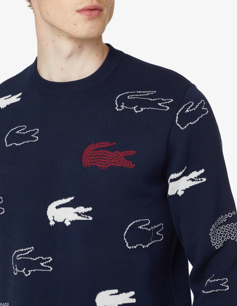 rinascente Lacoste Maglia girocollo cocco - blu