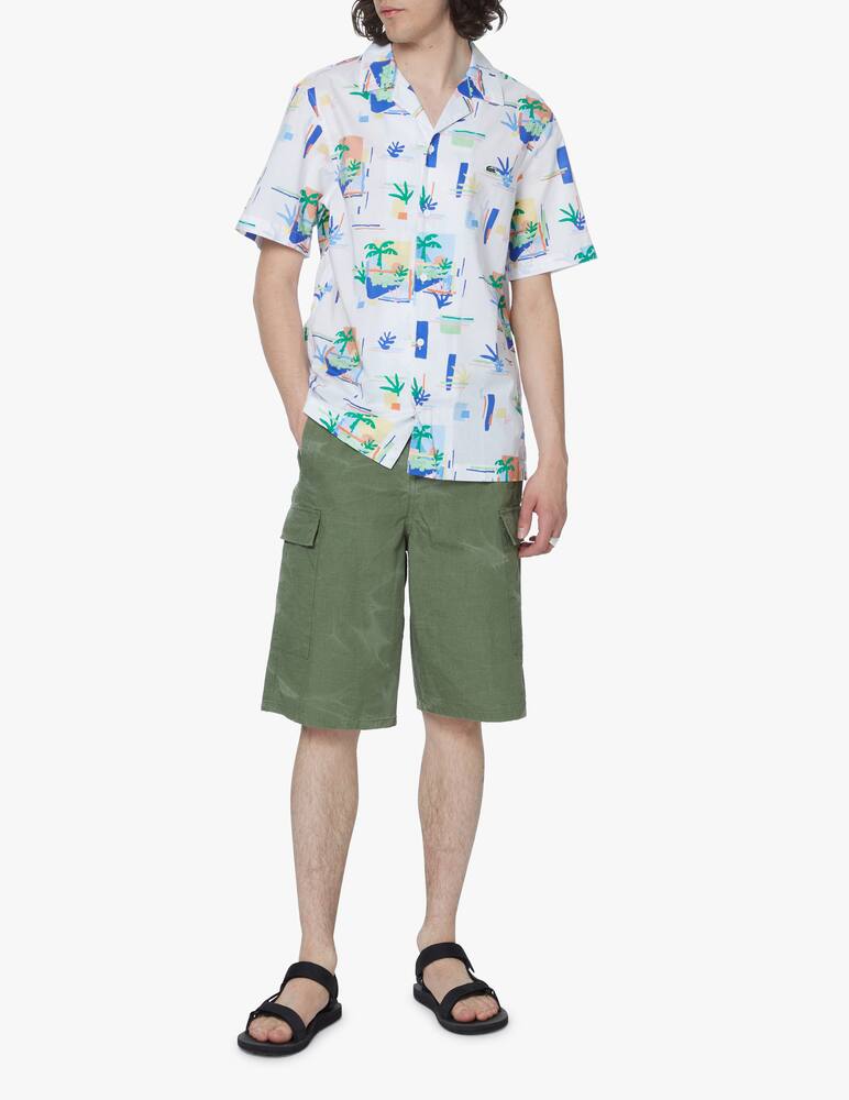 rinascente Lacoste Camicia manica corta stampa - bianco