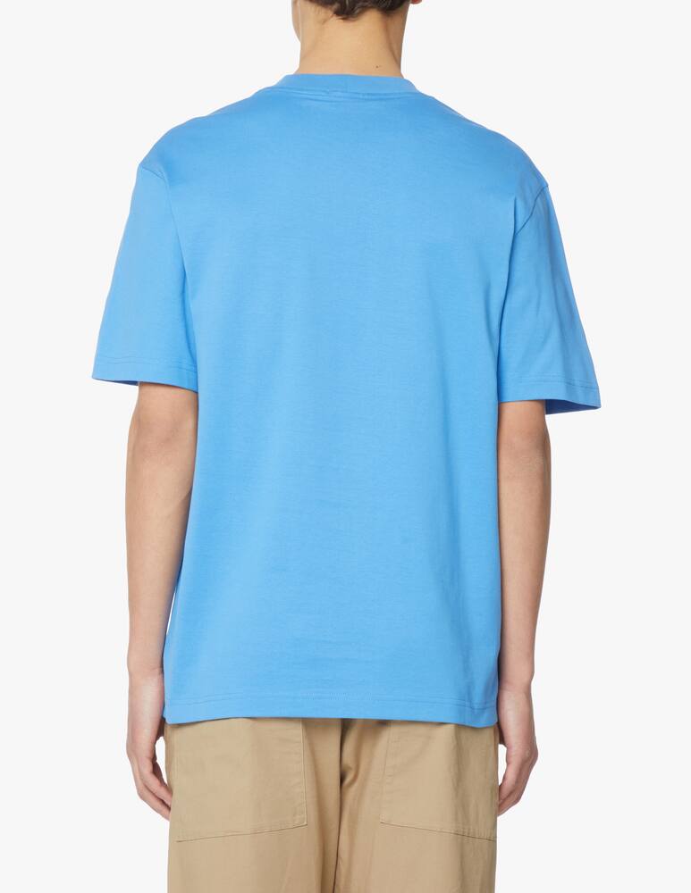 rinascente Lacoste Minecraft big logo lettering t-shirt - light blue