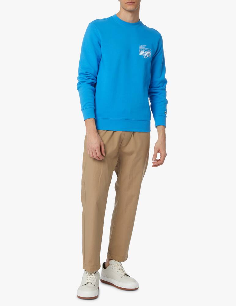 rinascente Lacoste Lacoste 1927 roundneck sweatshirt - blue