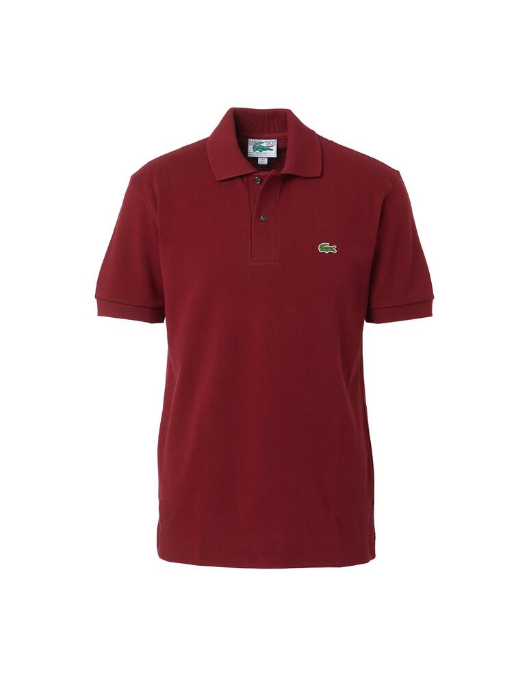 rinascente Lacoste Heavy organic cotton short sleeve polo - red