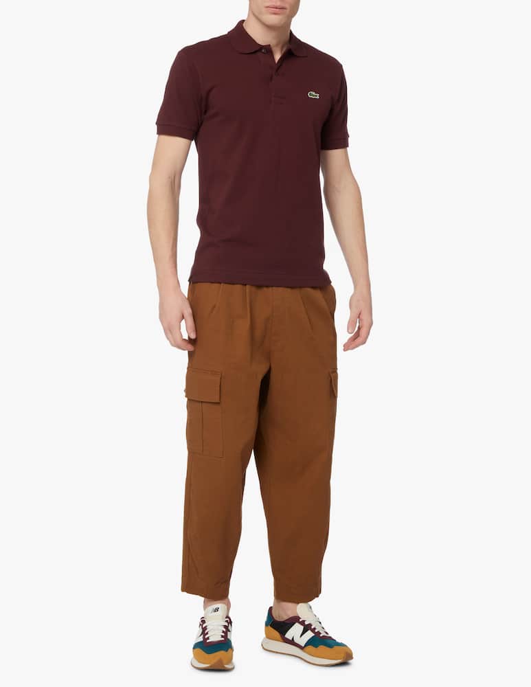 rinascente Lacoste Classic fit short sleeve polo - brown