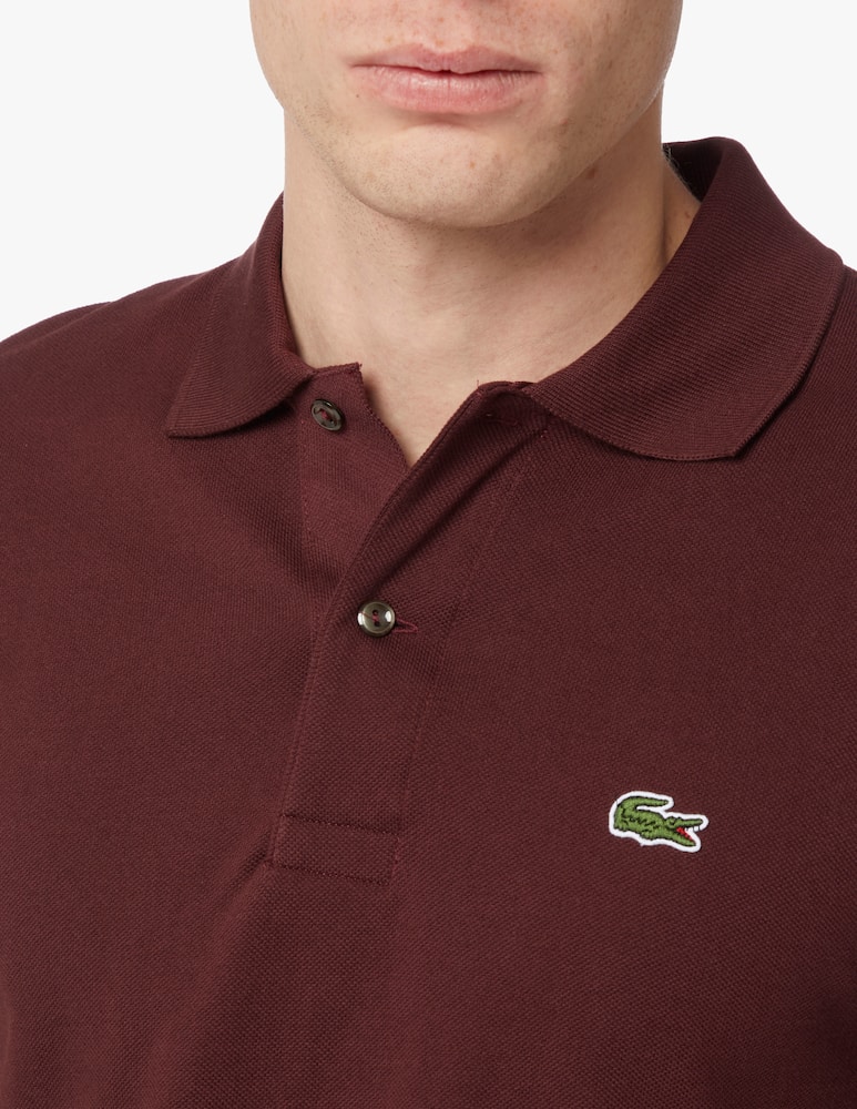 rinascente Lacoste Classic fit short sleeve polo - brown