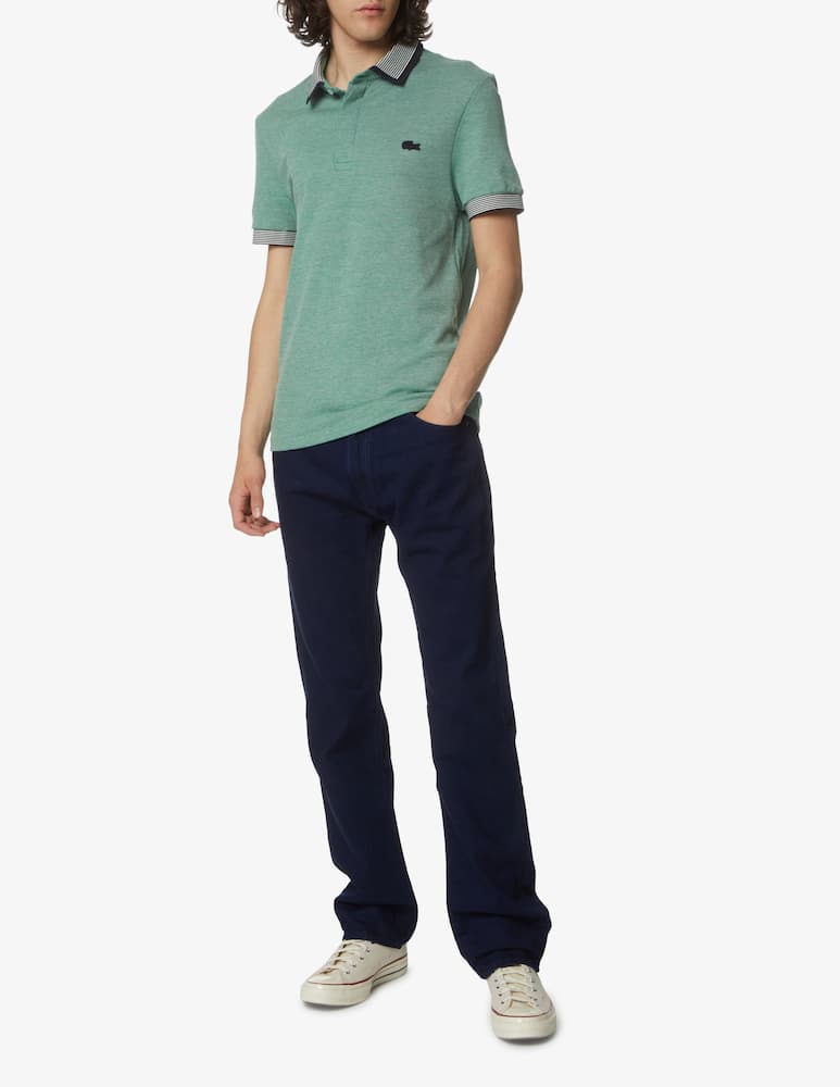 rinascente Lacoste Polo manica corta effetto melange p pepe - verde