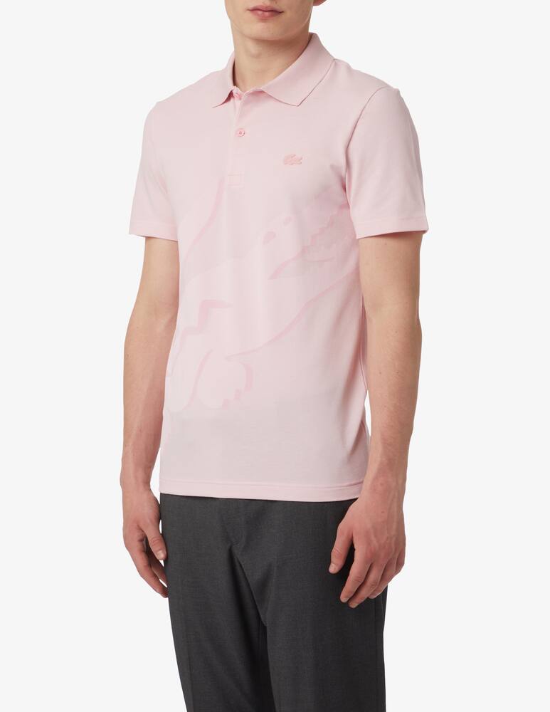 Lacoste Polo manica corta maxi cocco fiammata - rosa - immagine 1 Lacoste Polo manica corta maxi cocco fiammata - rosa - immagine 1