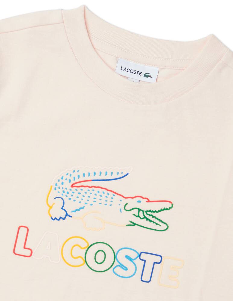 rinascente Lacoste Maglietta girocollo manica corta in cotone - multicolor