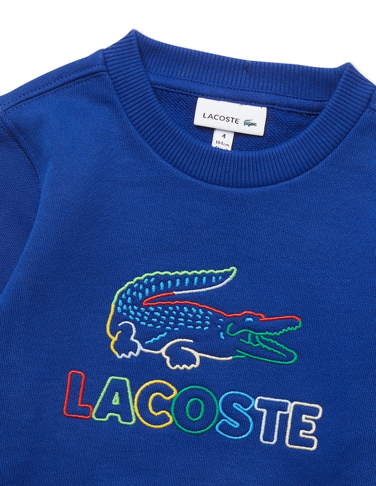 rinascente Lacoste Felpa girocollo in cotone - multicolor