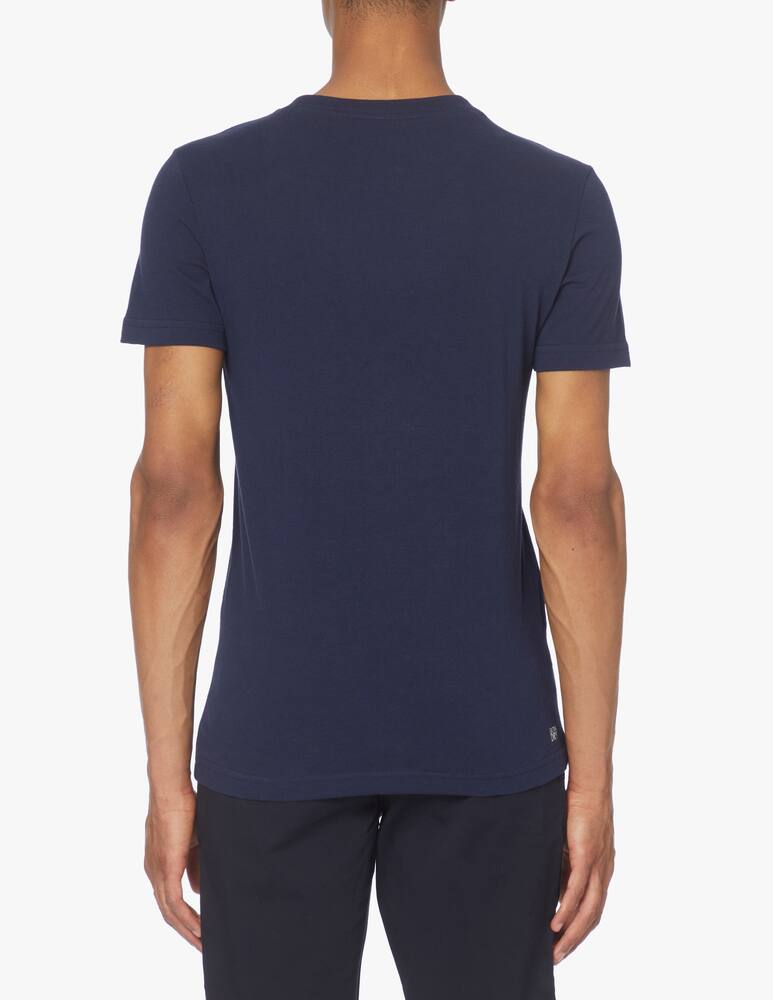 rinascente Lacoste Maxi logo tech t-shirt - blue