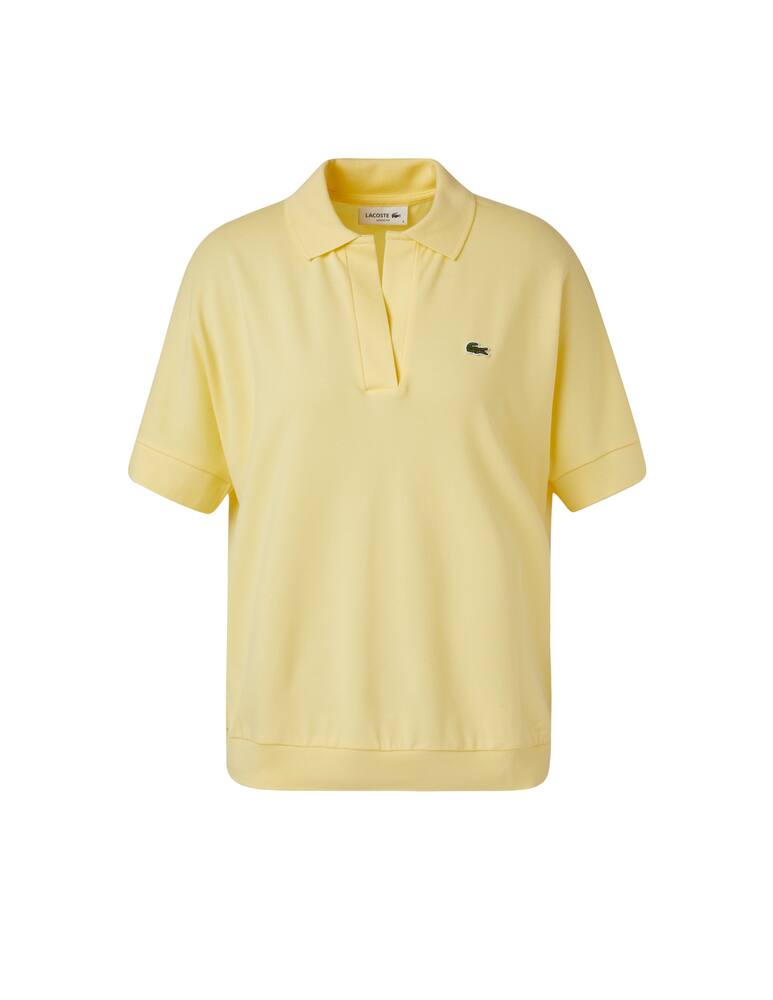 rinascente Lacoste Polo senza bottoni in misto cotone - giallo